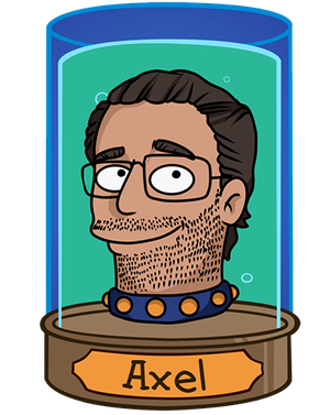 Axel Friedrich in a jar