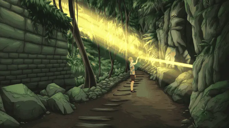 Scott in the jungle